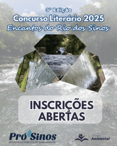 O Consórcio Pró-Sinos promove a 3º edição do Concurso Literário Encantos do Rio do Sinos