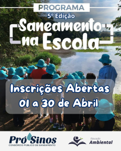 Lançamento da 5º Edição do Programa Saneamento na Escola